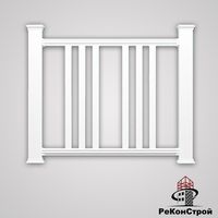 Декоративные заборы Holzdorf, вариант сборки №1, цвет белый в Волгограде